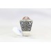 Men's Ring Engraved 925 Sterling Silver marcasite marron zircon stone P 432